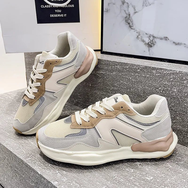 Women's shoes autumn versatile lightweight soft soled running shoes - Real fashion